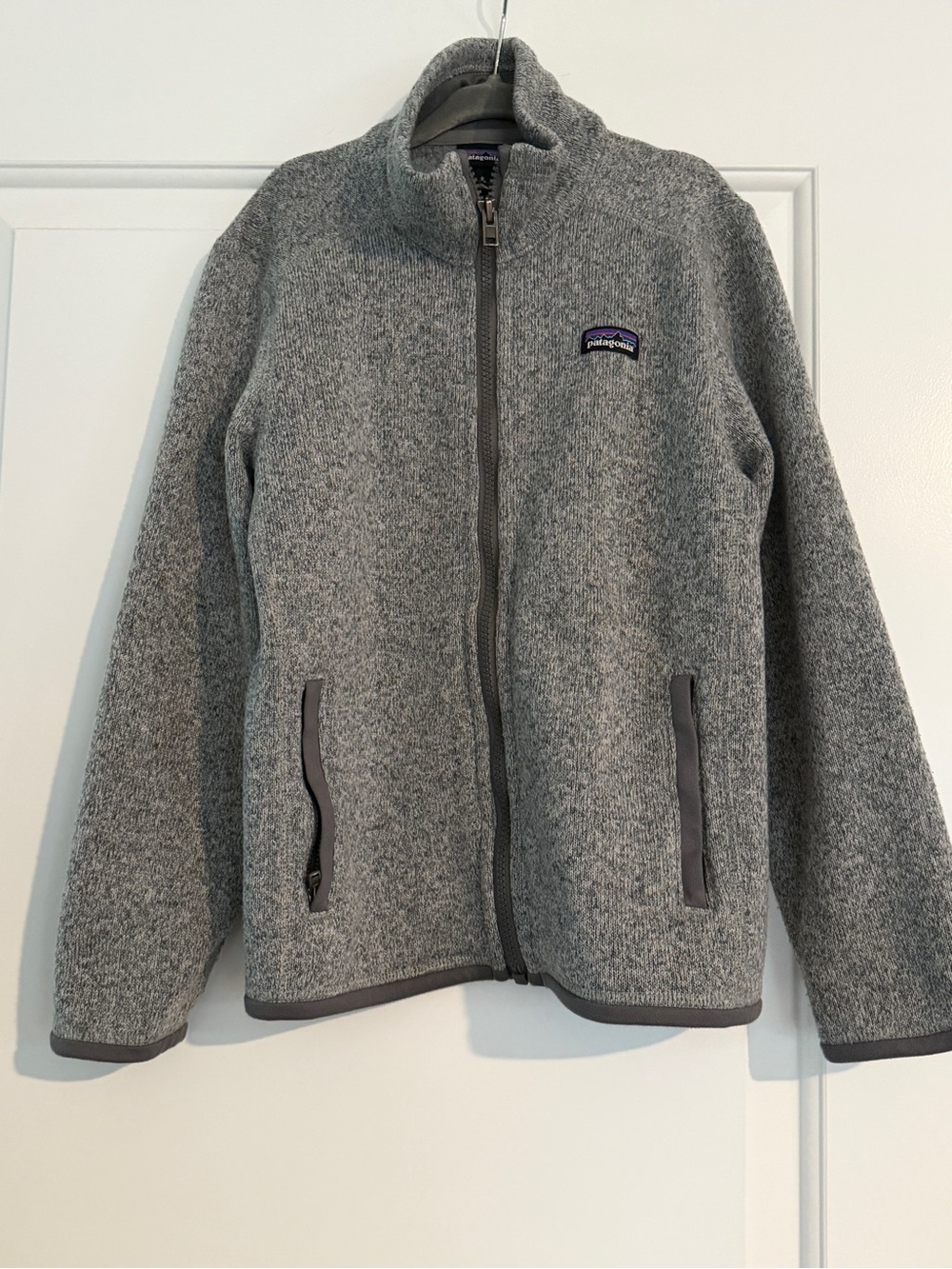 Patagonia Better Sweater Heather Gray Zip-Up Fleece Jacket Youth Small
